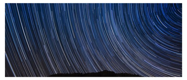 Obraz nočných hviezd a oblohy (120x50 cm)