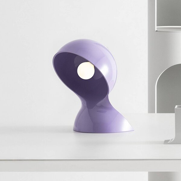 Artemide Stolová lampa Dalù, fialová, výška 26 cm, E14, Fialová / ružová, Obývacia izba / jedáleň, Plast, Dizajn, Stojacie svietidlo
