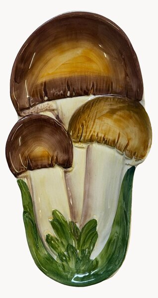 Ručne maľovaný servírovací tanier Mushroom