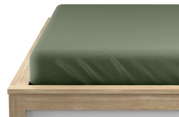 Jersey plachta EXCLUSIVE tmavozelená 90x200 cm, 100% bavlna