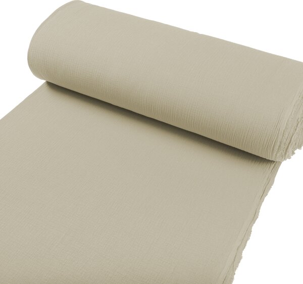 Mušelín dvojitá gázovina MSN-098 Latte - metráž šírka 135 cm