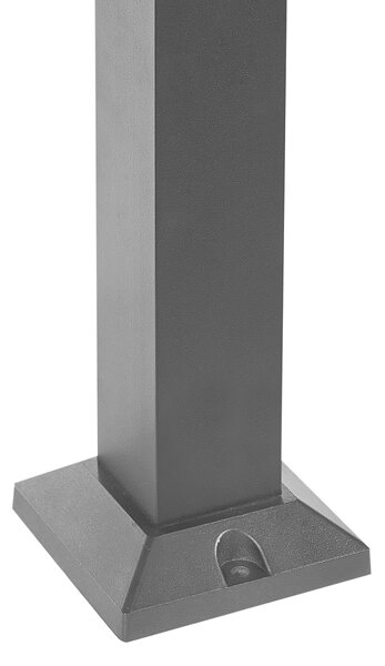 Vonkajšie stĺpikové LED svietidlo čierne hliníkové 60 cm vonkajšie osvetlenie chodníka moderná záhradná lampa