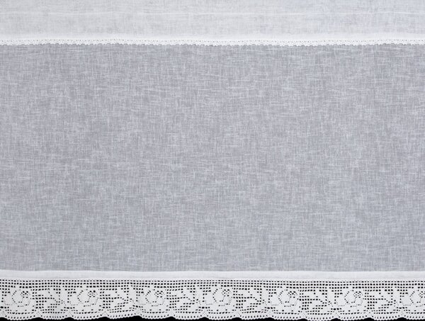 KRÁTKA ZÁCLONA NA PÁSKE LARI 150X60 CM BIELA