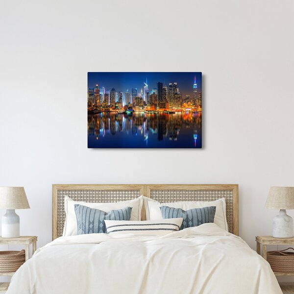 Obraz Manhattanu v noci (90x60 cm)