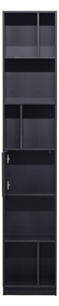 Čierna modulárna knižnica z borovicového dreva 40x210 cm Finca – WOOOD