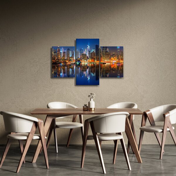 Obraz Manhattanu v noci (90x60 cm)