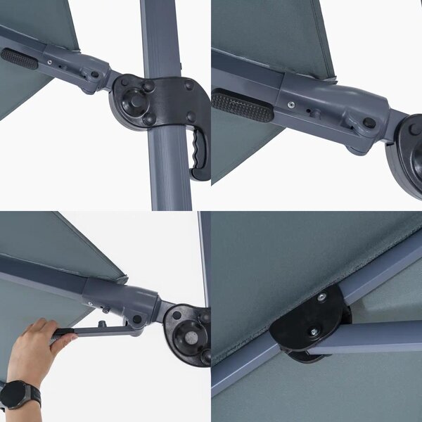 Furnigo Slnečník Lumin Ø300 cm - antracit