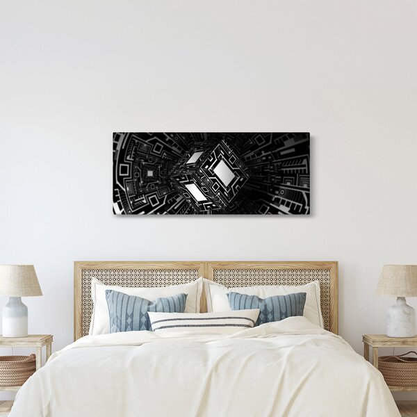 Obraz abstraktné kocky (120x50 cm)