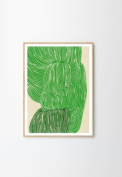 Autorský mini plagát Green Ocean by Rebecca Hein A5