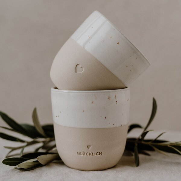 Kameninový hrnček Heart 200 ml