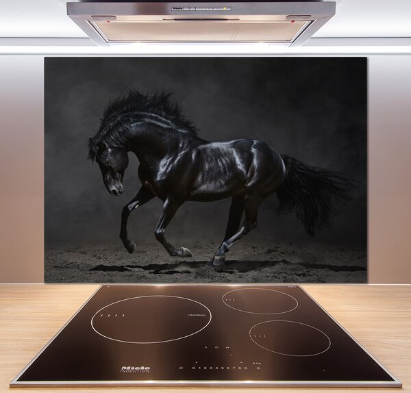 Dekoračný panel sklo Čierny kôň