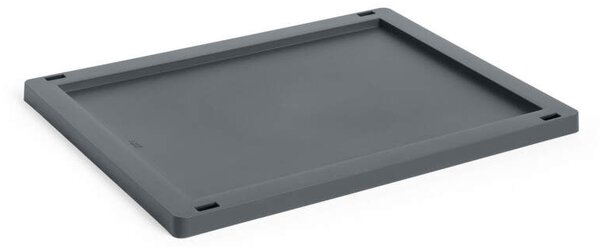 HAY Plastové veko Colour Crate Medium, charcoal