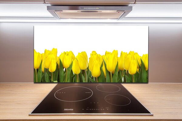 Panel do kuchyne Žlté tulipány pl-pksh-100x50-f-2665979