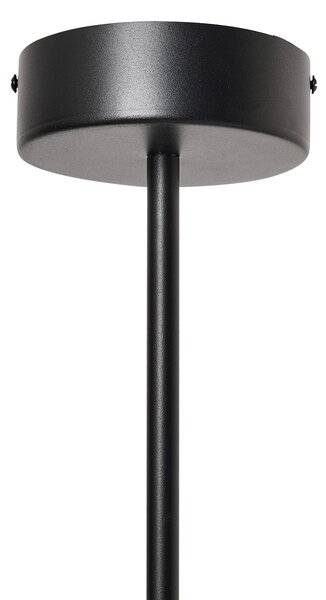 Závesné LED svietidlo čierne kovové lineárne moderný minimalistický štýl kuchyňa jedáleň