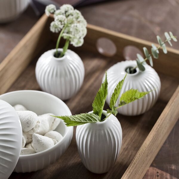 Darčekové balenie miniváz Hammershøi White – set 3 ks