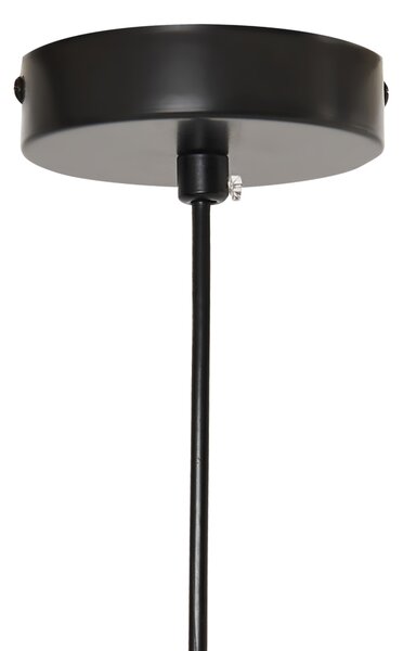 Závesná lampa červená kovová lesklý povrch zaoblený tvar moderný vintage štýl kuchyňa jedáleň