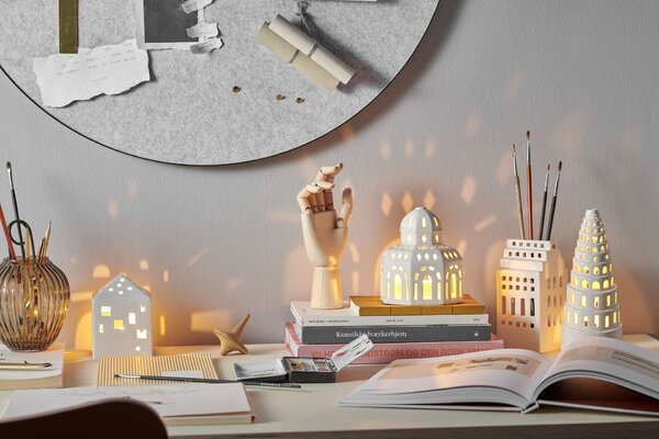 Lampáš domček Urbania Town House 12,5 cm
