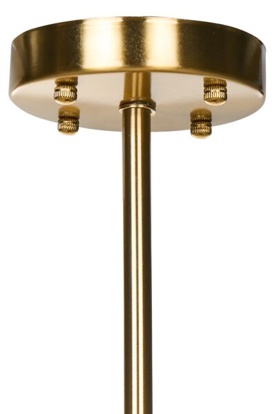 Luster mosadzný kov sklo ⌀ 80 cm závesná lampa sklenený glamour štýl obývačka spálňa