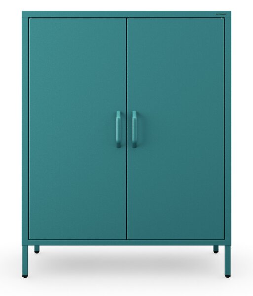 Skrinka do obývačky s policami VITO, 800 x 1015 x 400 mm, Modern: morská farba