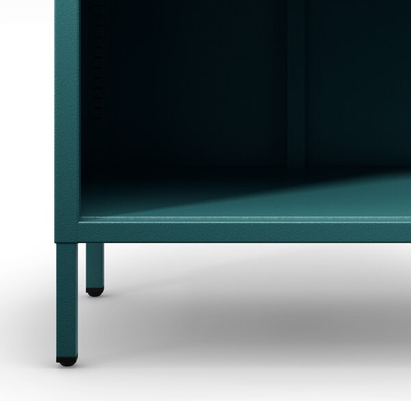 Knižnica do obývačky MARIO, 500 x 1800 x 350 mm, Modern: morská farba