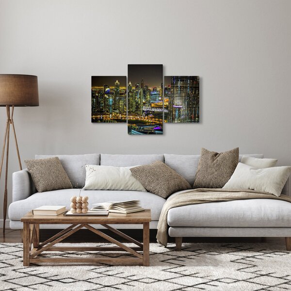 Obraz nočného mesta (90x60 cm)