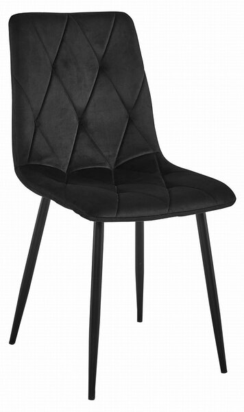 Jedálenský set: NP 120×80 cm dub craft/čierna + 4 ks stoličiek DORA čierna/čierne nohy