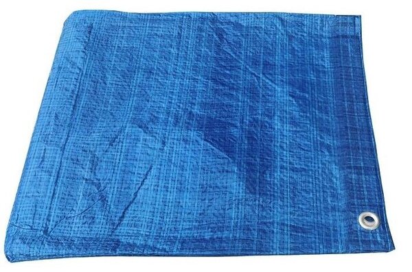 Modrá ochranná plachta, rozmery 12 x 15 metrov (70 g/m2)