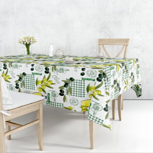 Obrus ​​PVC Mirabella 227B - Olivy - Role 140cm x 20m