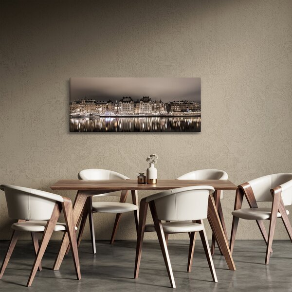 Obraz mesta v šere (120x50 cm)