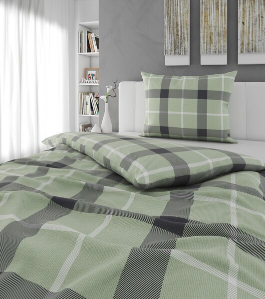 POSTEĽNÁ BIELIZEŇ, flanel, svetlosivá, 140/200 cm Esposa - Obliečky & plachty