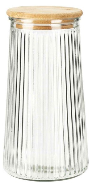 Sklenená nádoba na potraviny Ribbed 1400ml