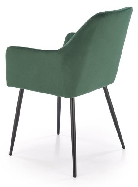 Halmar Jedálenské kreslo K558 tmavo zelené