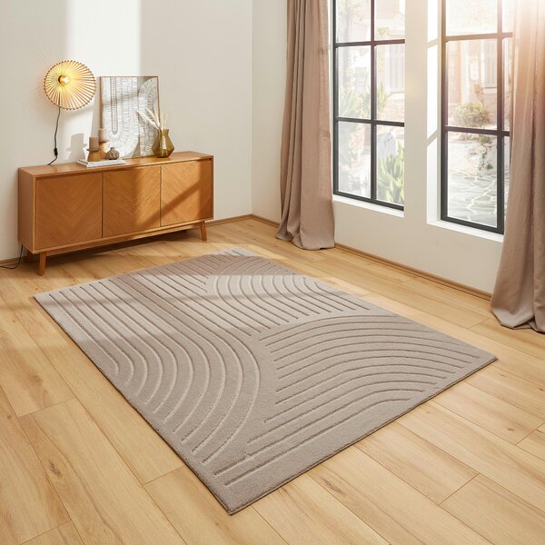 KOBEREC S VYSOKÝM VLASOM, 60/90 cm, taupe Novel - Koberce