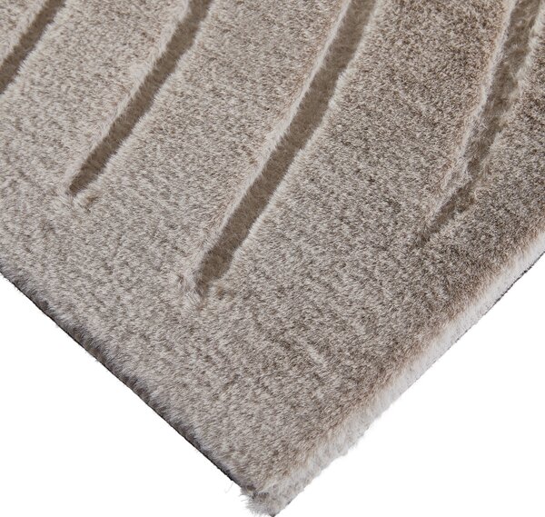 KOBEREC S VYSOKÝM VLASOM, 60/90 cm, taupe Novel - Koberce
