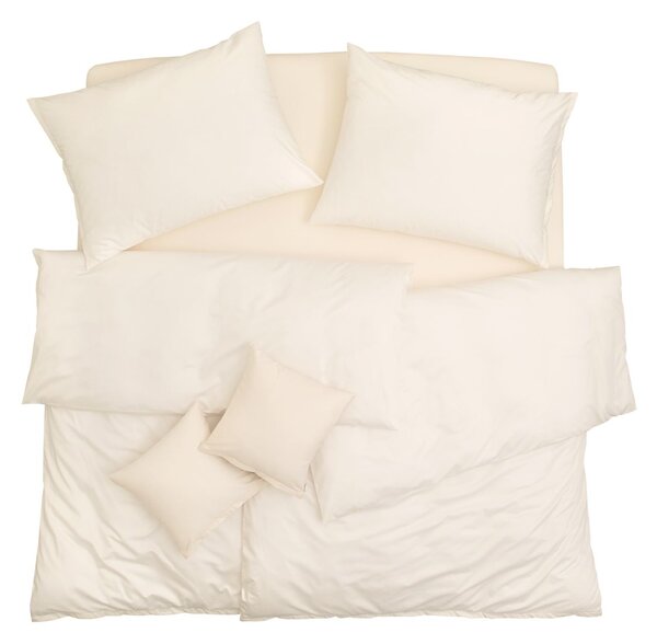 Obliečky SATÉN TENCEL PLUS smotanová Štandardný 1x paplón 140x200 + 1x vankúš 70x90 cm