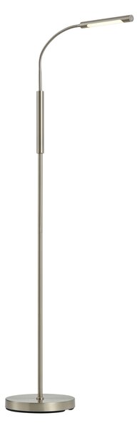 Moderná oceľová stojaca lampa vrátane LED 3-stupňové stmievanie nabíjateľná - Statler