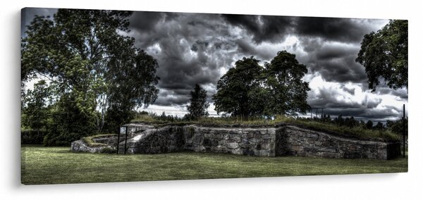 Obraz zatiahnutej oblohy (120x50 cm)