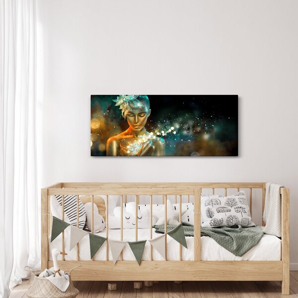 Obraz zlatej víly (120x50 cm)