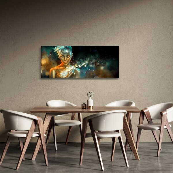Obraz zlatej víly (120x50 cm)
