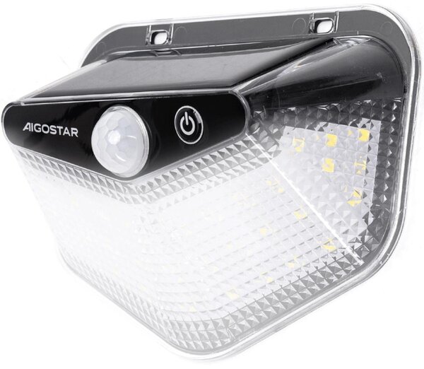 Aigostar -LED Solárne svietidlo so senzorom LED/3,7V 6500K 500 mAh IP65 čierna