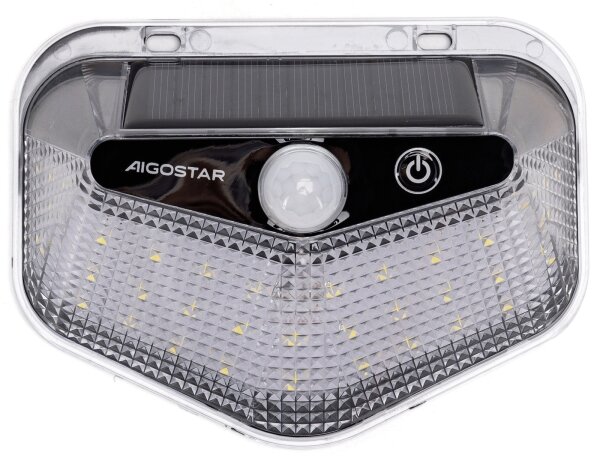 Aigostar -LED Solárne svietidlo so senzorom LED/3,7V 6500K 500 mAh IP65 čierna