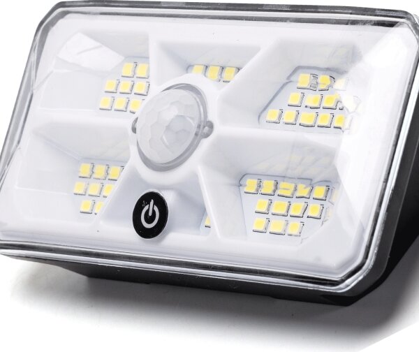 Aigostar - LED Solárne svietidlo so senzorom LED/3,7V 6500K 500 mAh IP65 čierne