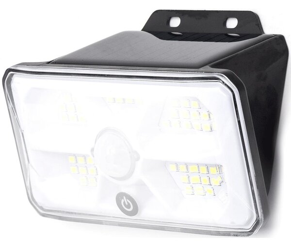 Aigostar - LED Solárne svietidlo so senzorom LED/3,7V 6500K 500 mAh IP65 čierne