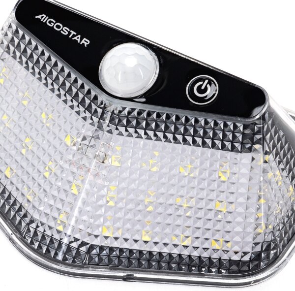 Aigostar -LED Solárne svietidlo so senzorom LED/3,7V 6500K 500 mAh IP65 čierna