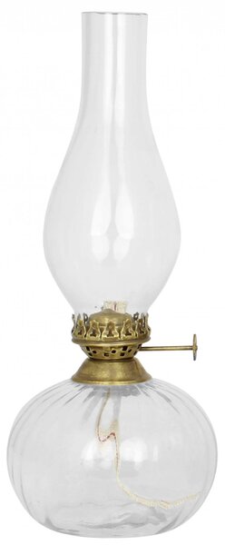 Sklenená petrolejová lampa Elisabeth Round Small