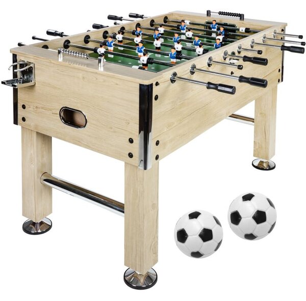 Profesionálny stolný futbal Leeds, 140 x 73 x 87 cm, svetlý