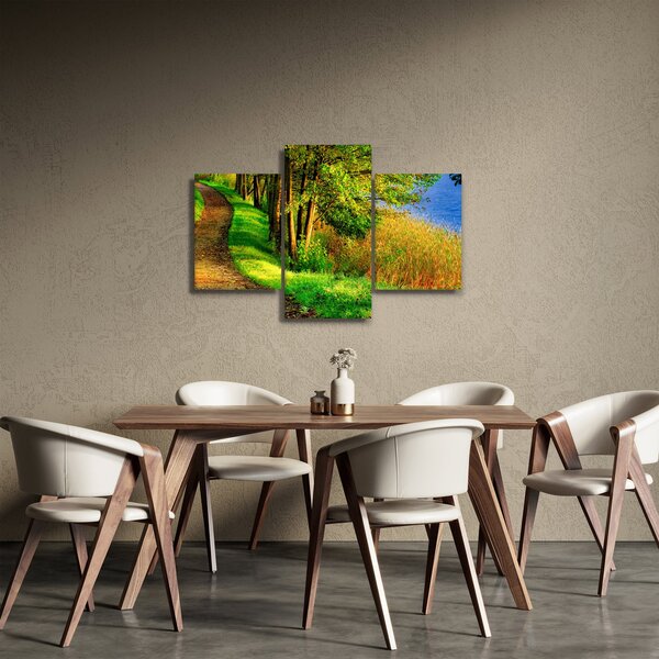 Obraz chodníky pozdĺž vody (90x60 cm)