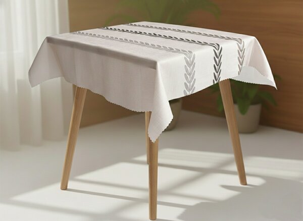 XPOSE® Čtvercový obrus WOOD - taupé 100x100 cm