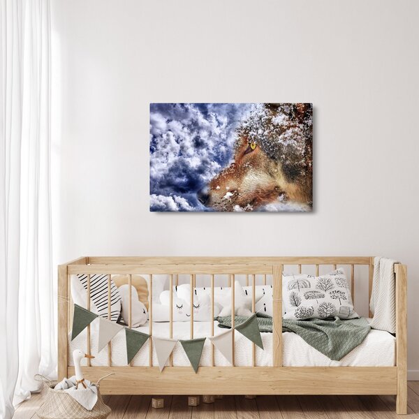 Obraz vlka (90x60 cm)