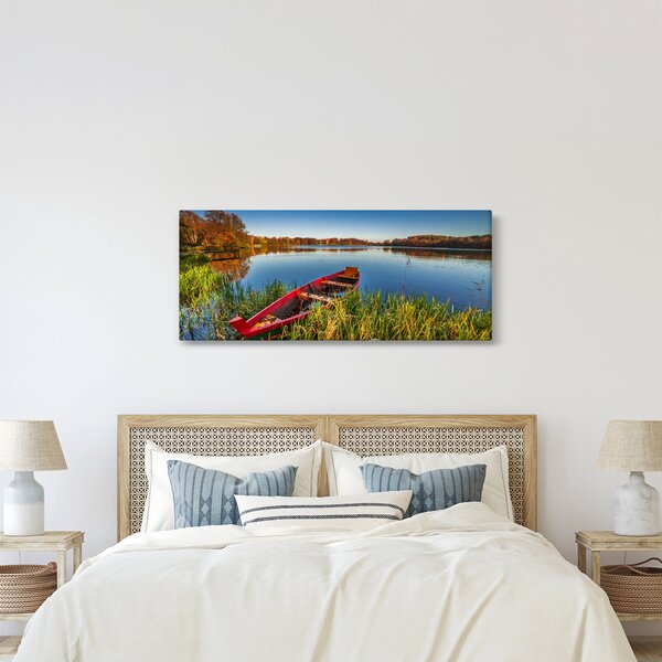 Obraz červené pramice (120x50 cm)